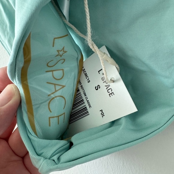 L*SPACE x Hanna Montazami Camacho Classic Bikini Bottom in Bright Teal Green - Picture 13 of 13